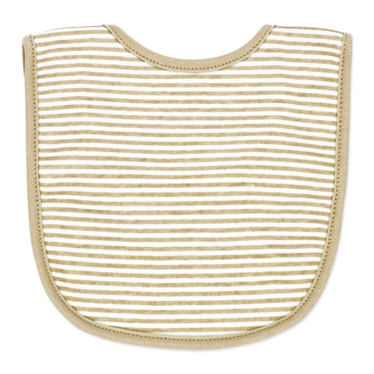 Naturelle 5 Piece Bib and Sock Set: Beige