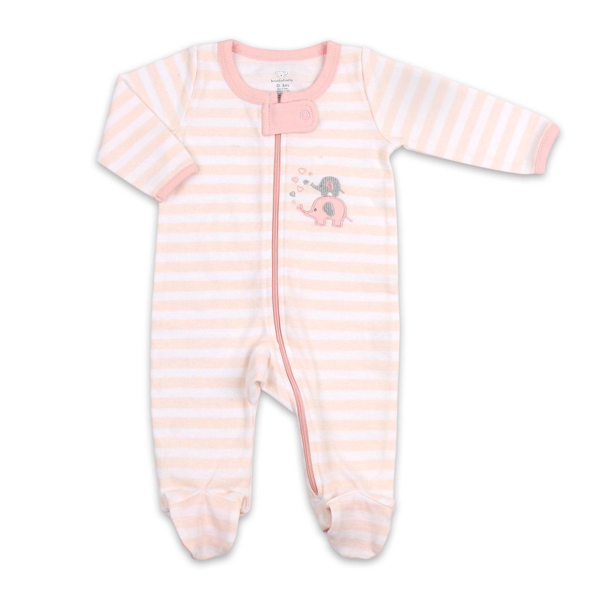 Koala Baby Sleeper Pink Stripe Elephant Preemie