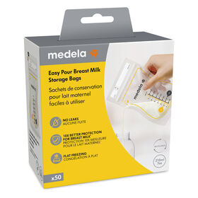 Sachets de conservation pour lait maternel Medela Faciles à utiliser, 210ml, 50pcs