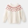 chic chenille crew neck sweater, size 12-18m - White