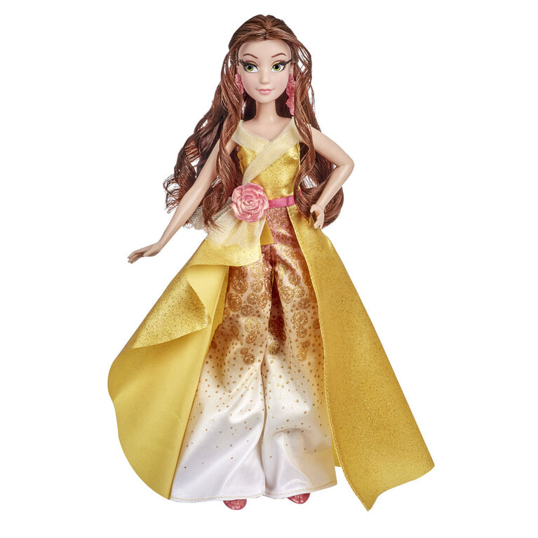 Disney Princess Style Series 08 Belle, Contemporary Style Fashion Doll with Accessories