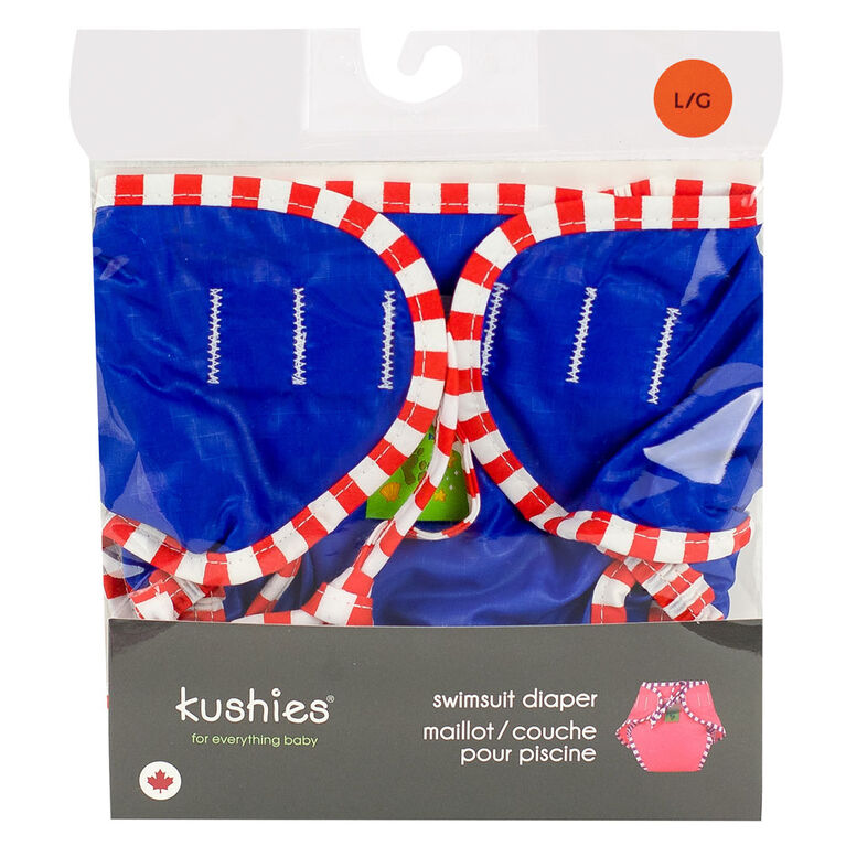 Kushies Maillot / Couche Pour Piscine, Grand - Bleu.