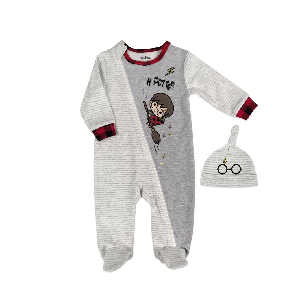 Harry Potter Sleeper with hat Grey 9 Months