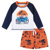 Gerber - Ensemble 2 pièces pour bébé et tout-petit garçon Vacation Vibes Rash Guard et maillot de bain - 3T