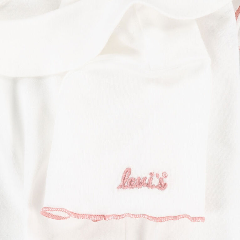 Levi's Top and Rainbow Skirtall Set - White Alyssum
