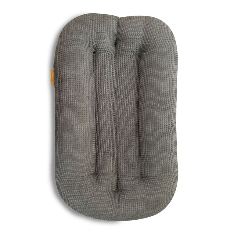 Baby Nest Lounger Gris Gaufré Tricot