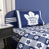 Nemcor - Twin NHL Toronto Maple Leafs Upholstered Bed Frame