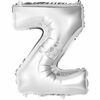 14" Silver Letter Balloons - Z