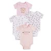 Koala Baby 4 Pack Short Sleeve Bodysuit Pink
