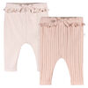 Just Born - Lot de 2 pantalons - Rose 3-6M