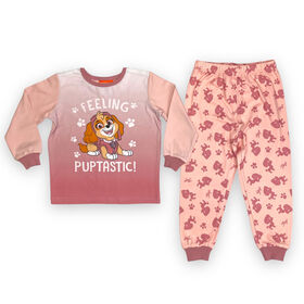 Paw Patrol 2 Piece PJ Set Long Sleeve Top and Pant Pink