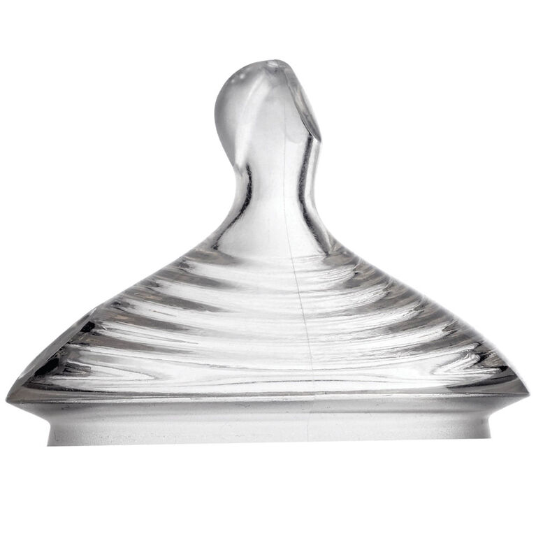 NUK Tétines de biberon à débit lent Simply Natural, paquet de 2, 0 mois et plus