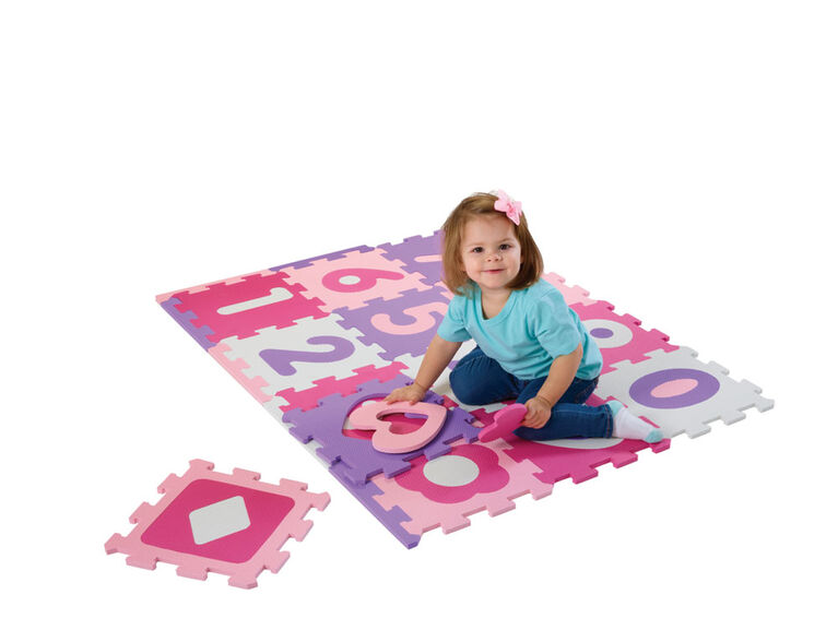 Imaginarium Baby - Foam Numbers and Shapes Playmat - Pink and Purple