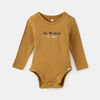 long-sleeve play all-day bodysuit, size 6-9m - Brown