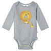 Just Born Baby Boys 2-Piece Organic Long Sleeve Onesies Bodysuit and Pant Set - Lil Lion 12 Months