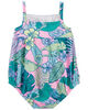 Carter's Tropical Iguana Smocked 1-Piece Swimsuit