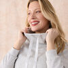 Motherhood -  Long Sleeve Scuba Funnel Nursing Top - Grey Mix - M