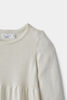 Long Sleeve Sweater Dress White 4-5Y