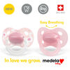 Medela Baby new ORIGINAL Pacifier, Perfect for everyday use, BPA free, Lightweight and orthodontic - Baby pacifier 0-6 mo Girl
