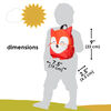 Diono Fox Character Kids Mini Back Pack Toddler Leash & Harness for Child Safety, With Padded Shoulder Straps For Child Comfort