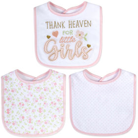 Baby Essentials - Bavoir fille - Merci le ciel 3Pk