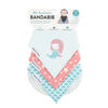 Bavoir Banda Bib, le bavoir bandana original, ensemble de 3 de Bazzle Baby - Mermaid