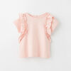 sweet ruffle tee, 12-18m - light pink