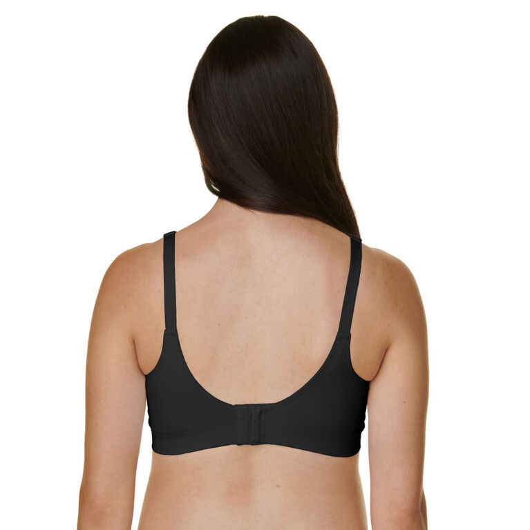 Basics by Bravado Double Layer Maternity and Nursing Bra, Black