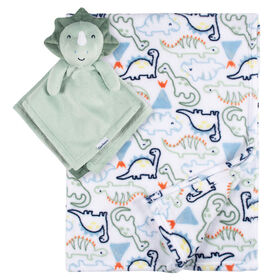 Gerber Childrenswear - 2 piece Blanket + Security Set - Dino