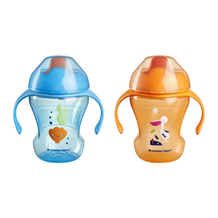 Tasse d'apprentissage Tommee Tippee Sippee avec poignées, 7 mois et plus