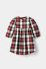 Flannel Plaid Dress White 2-3Y