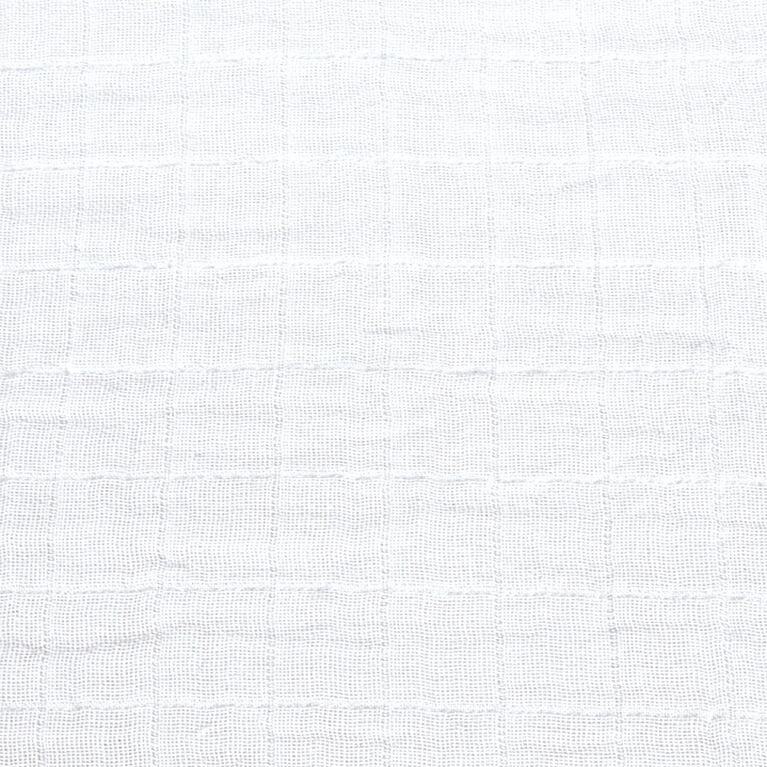 Perlimpinpin-Muslin fitted sheet-White