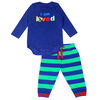 Earth by Art & Eden - Ensemble de 2 pantalons Eric - Bleu, 12 mois