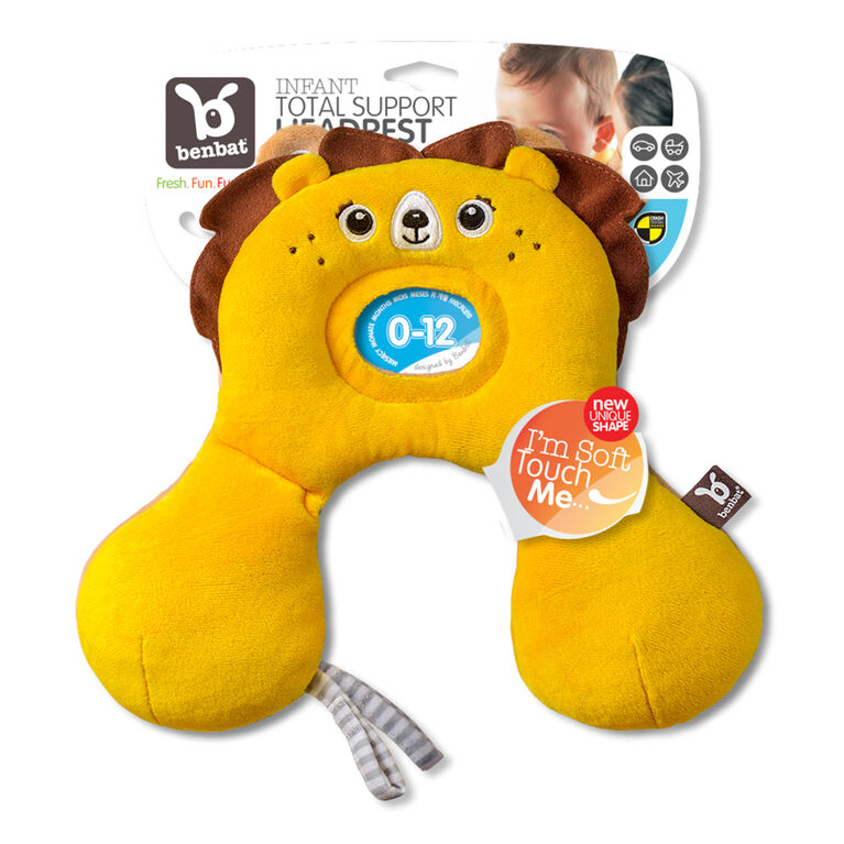 Benbat - Total Support Headrest - Lion / Yellow / 0-12 Months Old