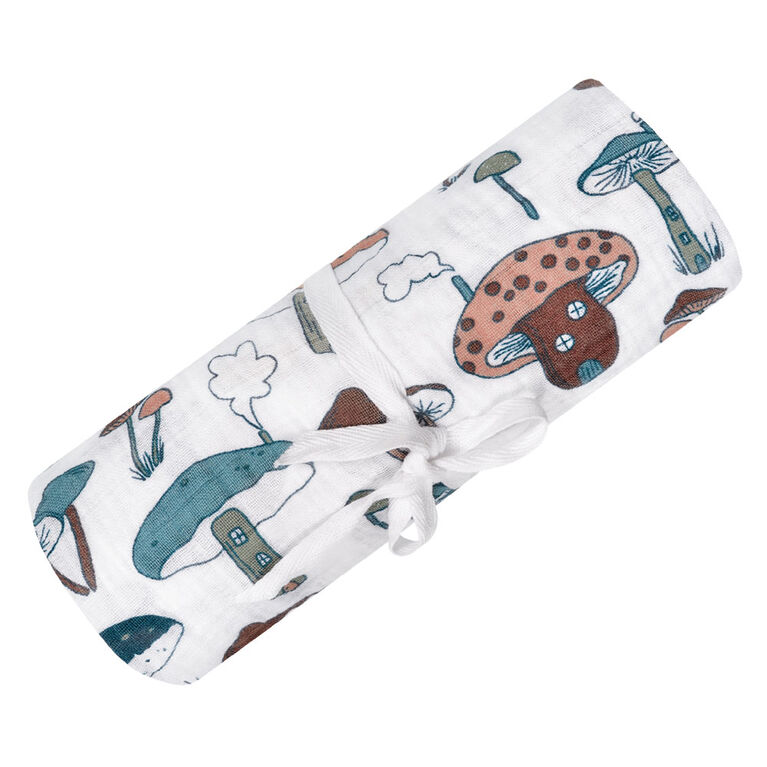 Perlimpinpin-Couverture en mousseline-Champignons