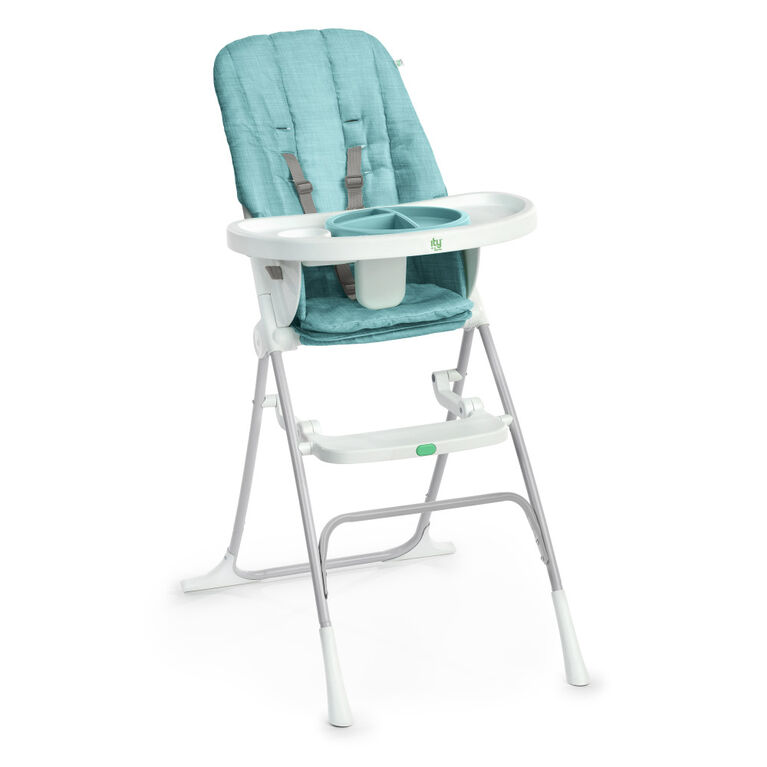 ITY by Ingenuity Sun Valley Compact Folding High Chair Teal Babies