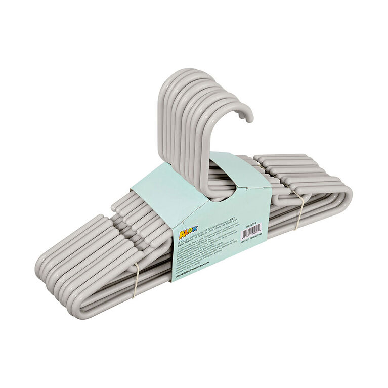 Cintres En Plastique Gris 10Pk