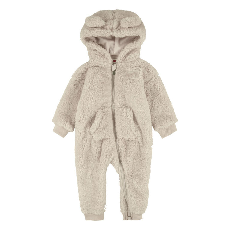 Levis Sherpa Bear Coverall - Antique White - Size 18 Months