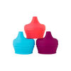 Boon Snug Spout Sippy Lid 3-Pack - Blue/Pink/Purple