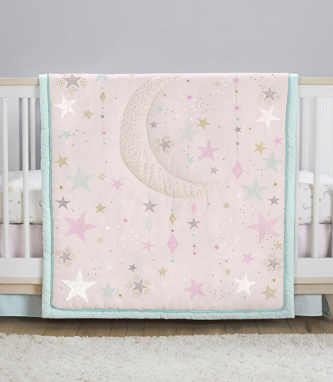 Just Born Love & Sugar 3-Piece Crib Bedding Set