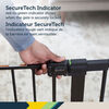 Safety 1st Easy Install Walk-Through Metal Gate- Black