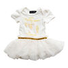 Olivia Rose - Robe Tutu Imprimée Licorne à Manches Courtes - Blanc - 12 Mois