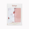 Lulujo - Cotton Mslin Swaddles 2 Pack-Strawberries Ballet Slipper