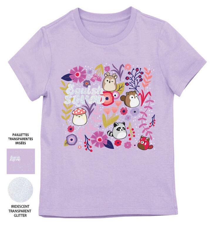 Kids Squishmallows Squish Characters Shirt Purple Small
