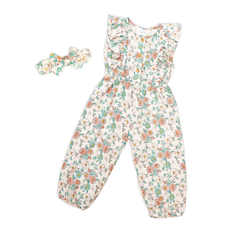 Baby Mode  Multi 2 Piece Jumpsuit Set 2T