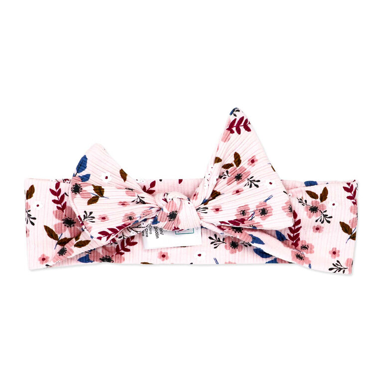 Baby Mode Ensemble haut et legging en gaze 3 pièces : motif floral rose, 12 mois