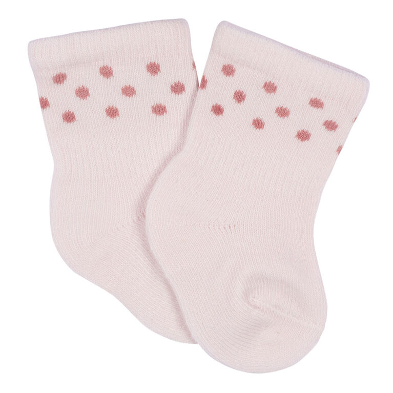 Gerber Childrenswear - Paquet de 6 chaussettes en jersey Appley Sweet - 3-6M