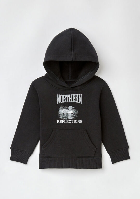 Northern Reflections Iconic Loon Hoodie Black 9-12M