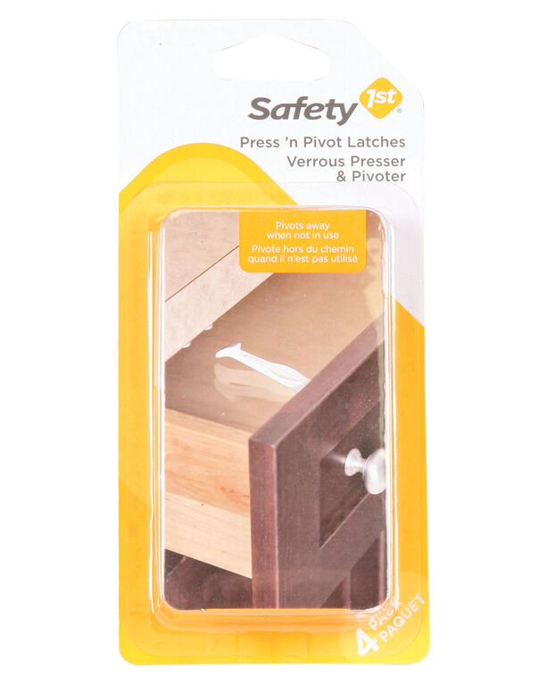 Safety 1st verrou Press n' Pivot - paquet de 4.