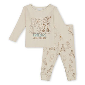Pooh  Pant Set Beige